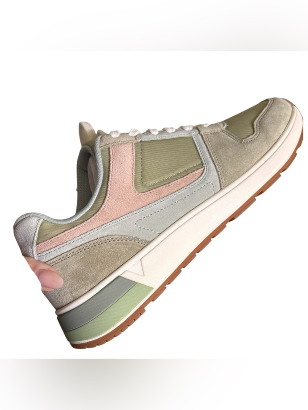 💐 Vionic Shayla Women's Sneakers Sage/Pink Multi Size 8 NWOT/NWOB